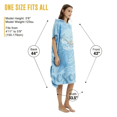 Changing Towel Poncho-HOTMANGO Microfiber - Image 3