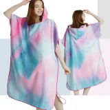 Towelling Poncho Womens - SOFTY