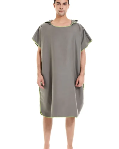 Towel Poncho for Adults -Quick Dry Microfiber Bathrobe