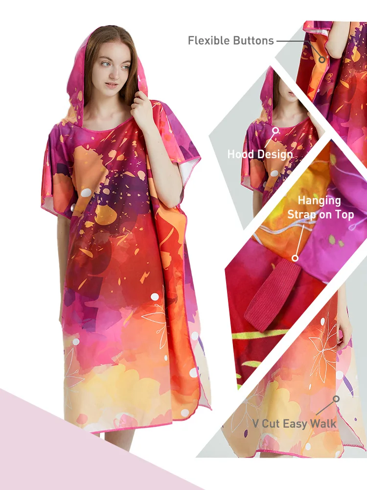 womens poncho towel