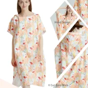 Towel Poncho Womens -Flamingo-