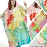 Ladies Towelling Poncho