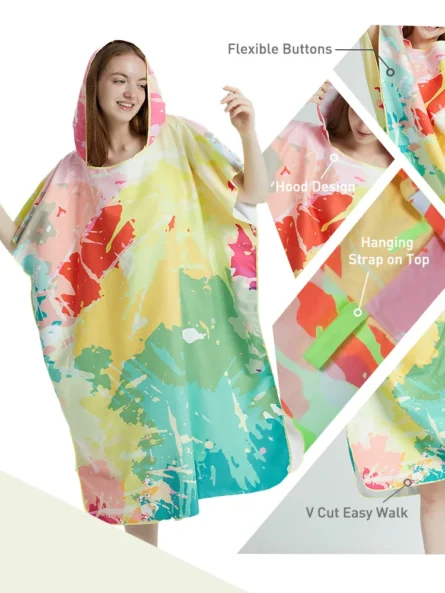 Ladies Towelling Poncho