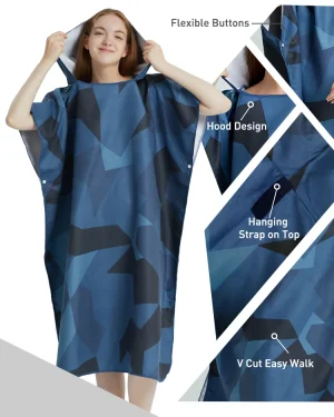 Ladies Towel Poncho-ARTY-Quick-Dry Microfiber