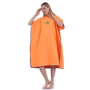 Adult Towel Poncho with Hood-Fish Surf