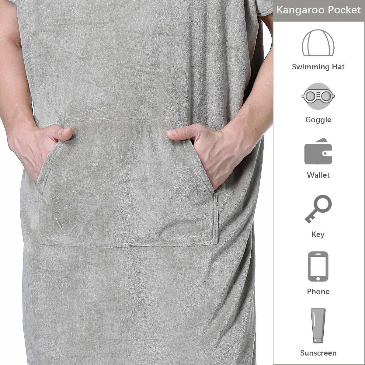 Towelling Ponchos for Adults