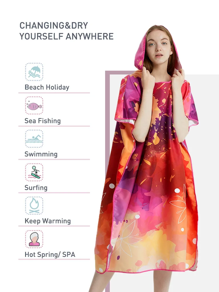 womens poncho towel