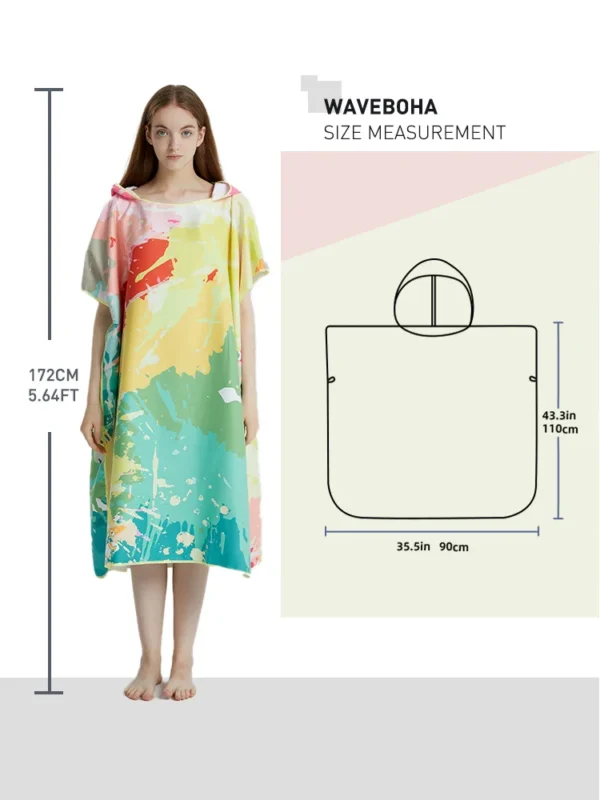 Ladies Towelling Poncho