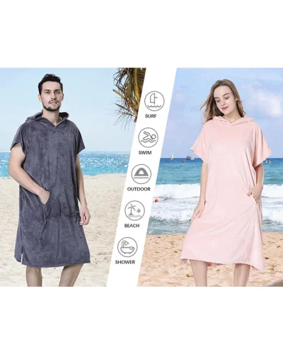 Towelling Ponchos for Adults