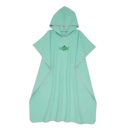 Adult Towel Poncho with Hood-Fish Surf - Image 7