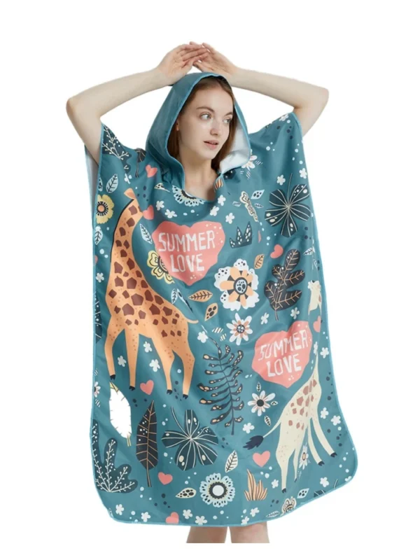poncho towel womens