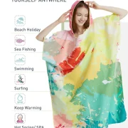 Ladies Towelling Poncho