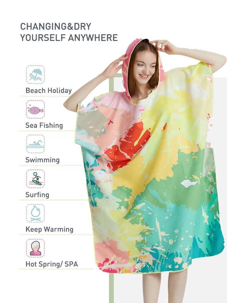Ladies Towelling Poncho