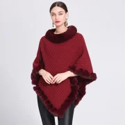 Poncho Women-Fashion Plaid