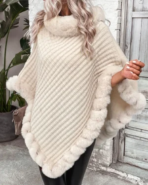 Poncho Women-Fashion Plaid