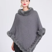 Poncho Women-Fashion Plaid