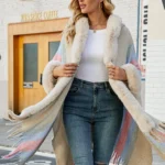 Poncho Womens-Vintage Hooded Harajuku