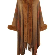 Poncho Womens-Vintage Hooded Harajuku