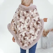 Poncho for Women Elegant Fur
