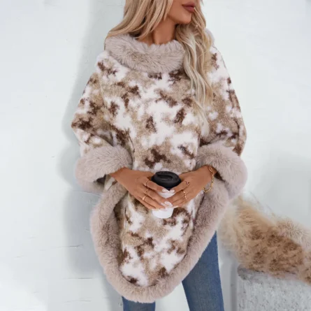 Poncho for Women Elegant Fur - Image 7