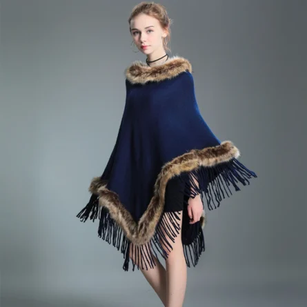 Women's Poncho UK Fashion-Maya