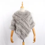 Poncho Women's Clothing grey