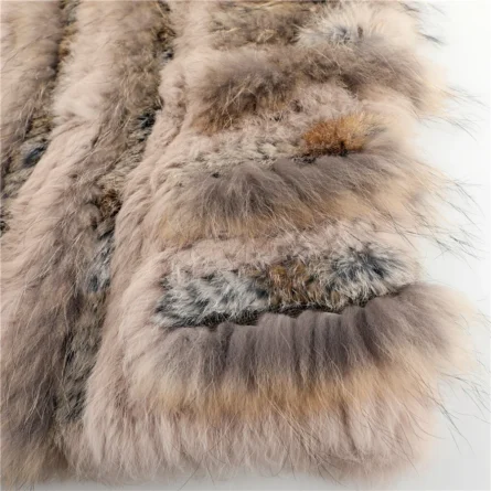Shia Poncho Women's Clothing -Genuine Fur - Image 3