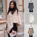 Women's Poncho Real Fur - Abbey