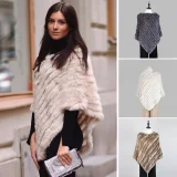 Women's Poncho Real Fur - Abbey