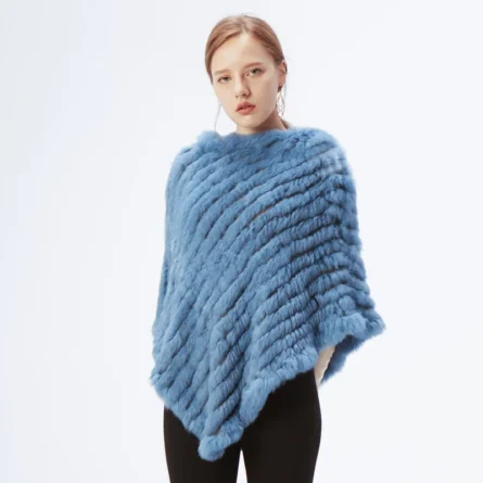 Women's Poncho Real Fur - Abbey