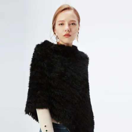Women's Poncho Real Fur - Abbey