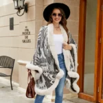 Womens Ponchos -Peacock Shawl